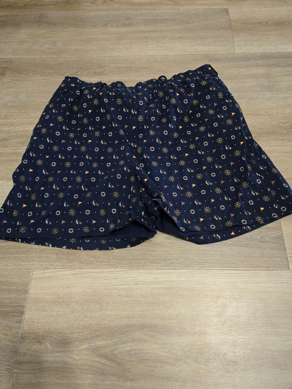 Preston & York Sport Navy Patterned Lounge Shorts Size 3X